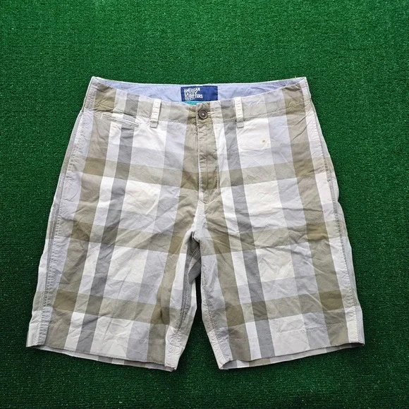 American Eagle Outfitters Classic Plaid Flat Front Shorts Mens 36 Summer Casual