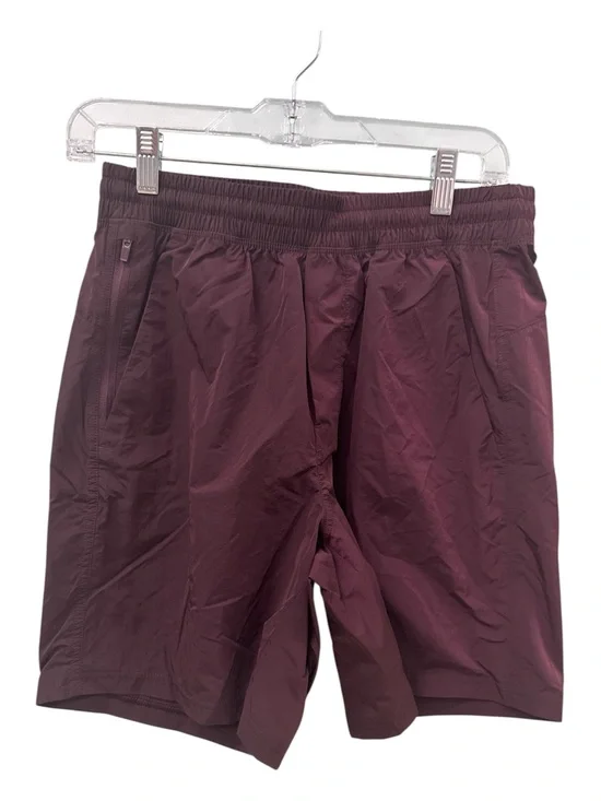 Men's Elastic Waist Performance Shorts - Burgundy