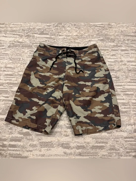 Stüssy Military Camo Board Shorts 10” Men’s 30 Gorp Outdoor Swim Water