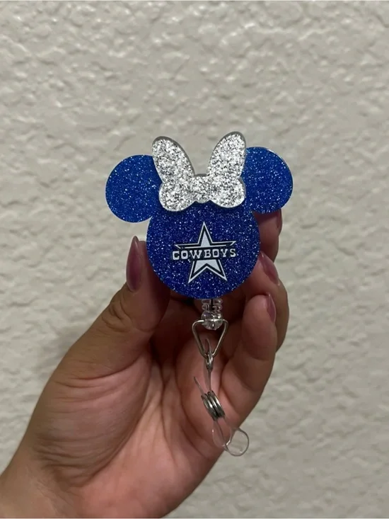Dallas Cowboys Mouse Ears Badge Reel
