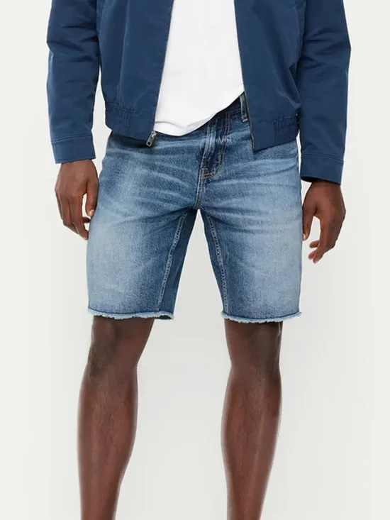 OLD NAVY Built-In Flex Raw Hem Denim Shorts Size 33”