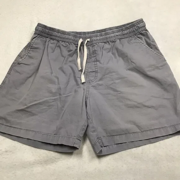 CHUBBIES Off Duty Shorts Men XL 34 Gray Elastic Waist Drawstring Pockets Cotton