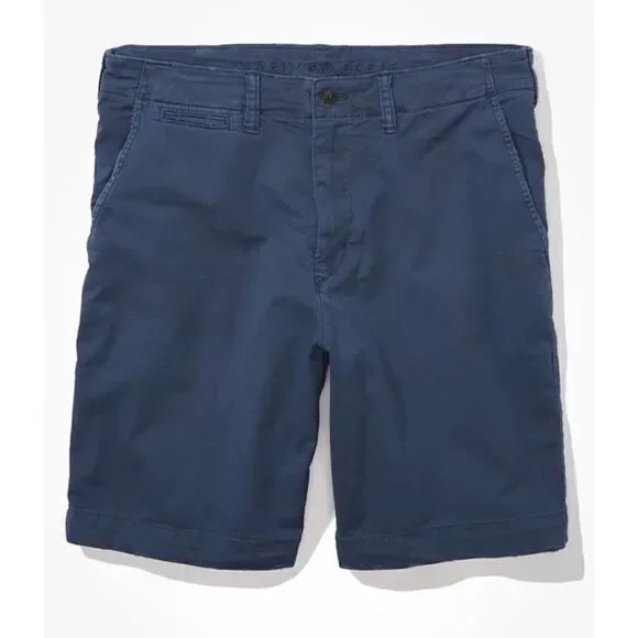 American Eagle Next Level Flex Classic Lived In Chino Shorts Blue Size 26