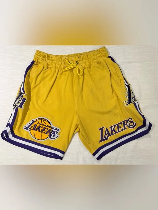 NBA LA Los Angeles Lakers Men’s 2XL Pro Standard Team Player Shorts Gold/Purple