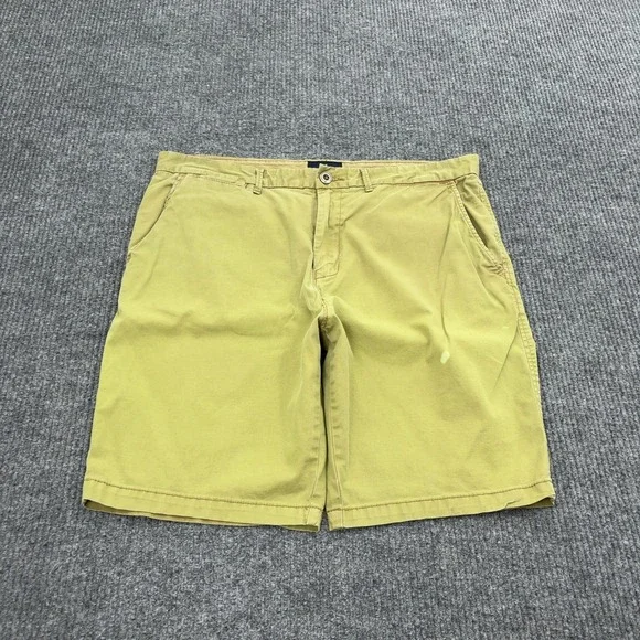 American Eagle Shorts Men 36 Khaki Cotton Spandex Prep Chino Casual Summer Style