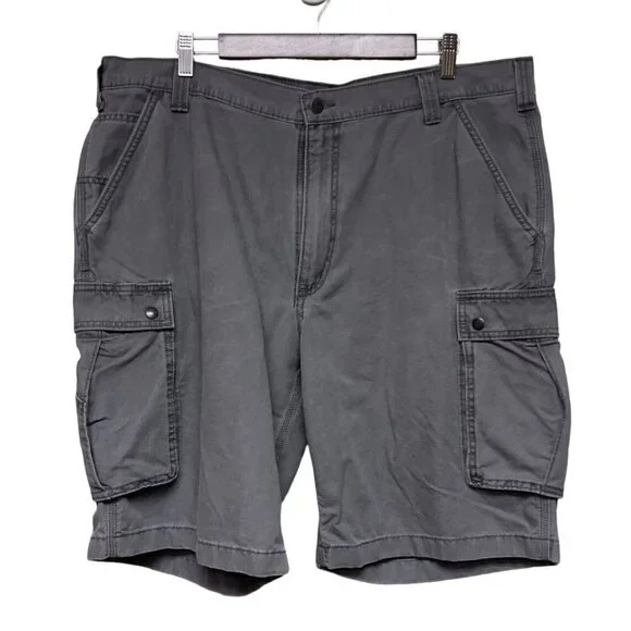 Carhartt Relaxed Fit Grey Cargo Denim Jean Shorts Men's Size 42