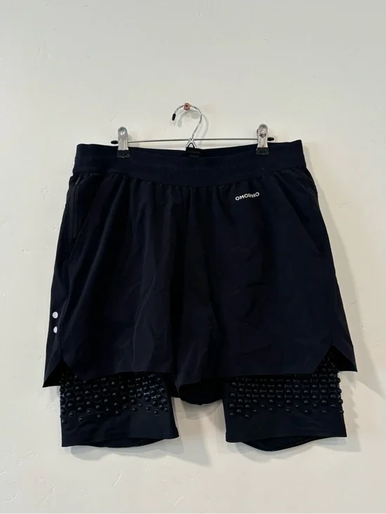 Omorpho Shorts Mens Size L Black G-Short 2-in-1 Weighted Training Running