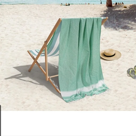 SALE ** BRAND NEW ** TURKISH Oversized Jade Green Beach Towel