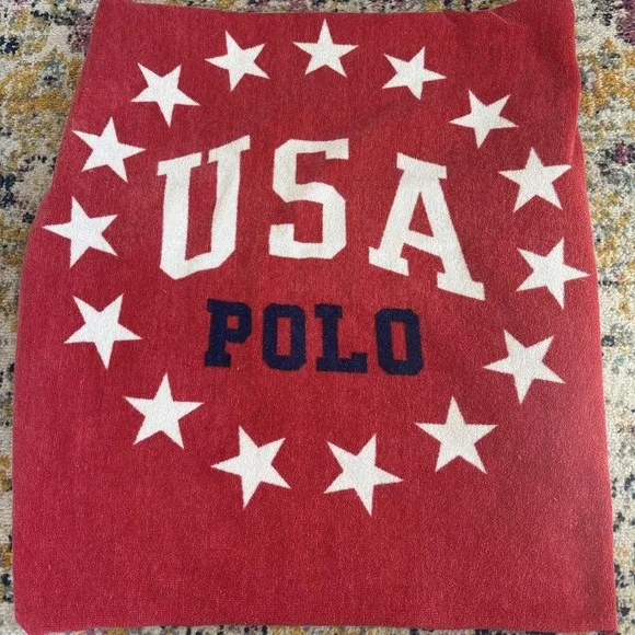 Vintage Ralph Lauren USA Polo Beach Towel 33