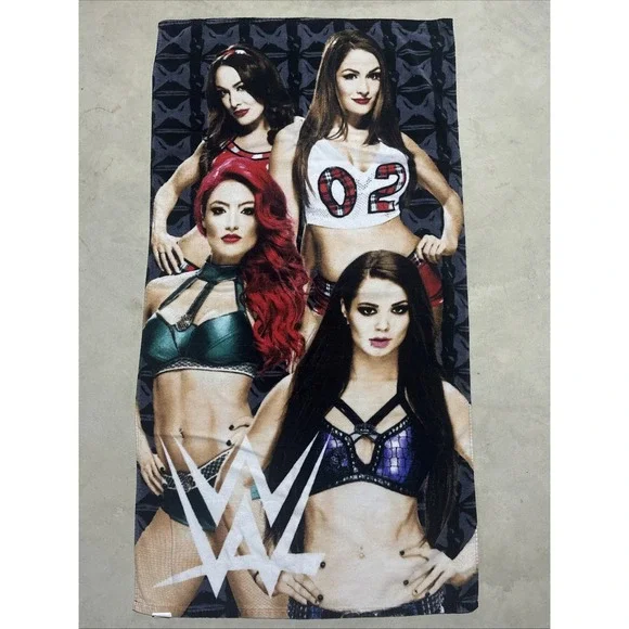 2016 WWE WRESTLING DIVAS BEACH BATH TOWEL SOFT COTTON Hot Girls Y2K