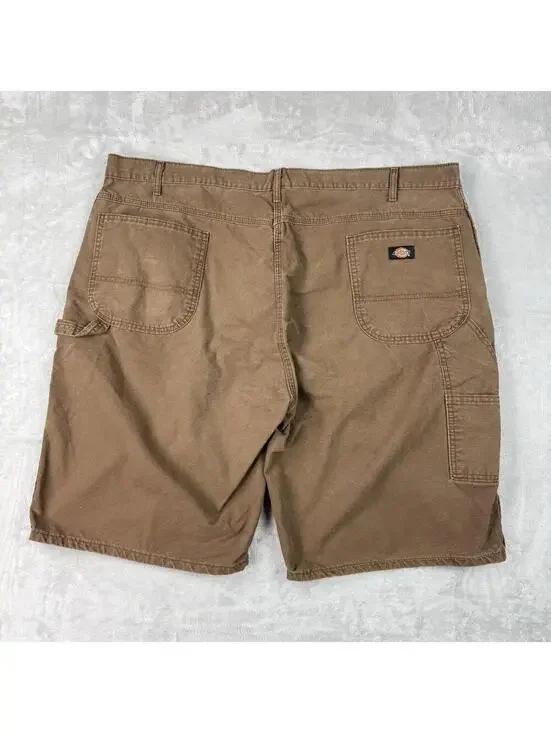 Dickies Carpenter Shorts Brown Workwear Utility Loose Fit Mens W46 Skate Casual