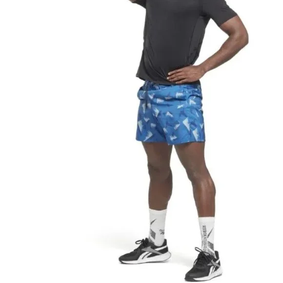 🆕 Reebok Men's Athletic Speed Workout Running Shorts Vector Blue HG4073 SZ XL
