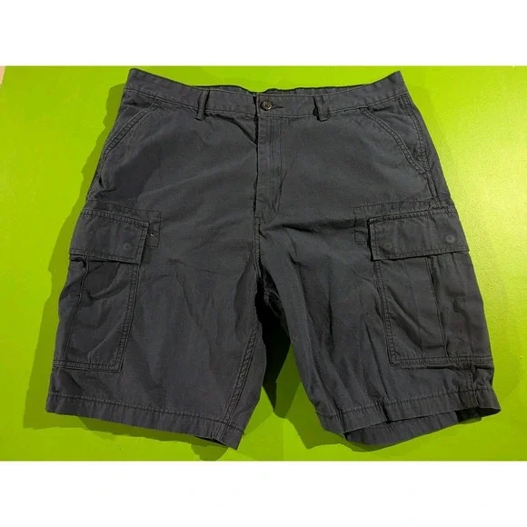 Levis Strauss & Co Cargo Shorts Mens‎ 38 Blue Utility Baggy Short White Tab Levi