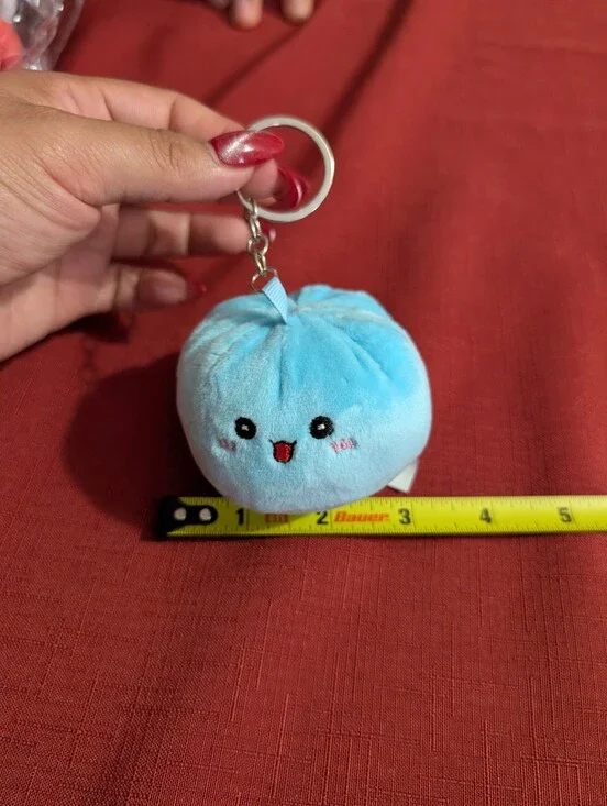 Source Unknown  Plush Dumpling Keychain