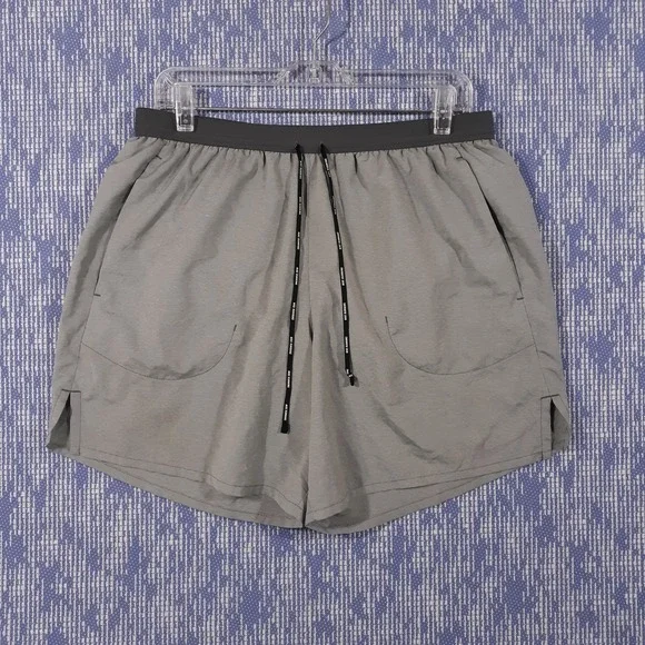 Nike Dri-Fit Shorts Mens XL Athletic Elastic Waist Gray Gym Running Lined