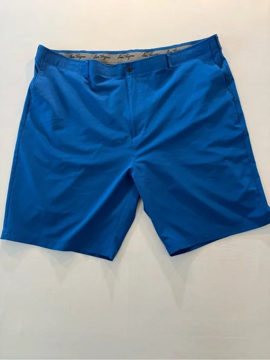 Hogan Royal Blue Men’s Flat-Front Shorts