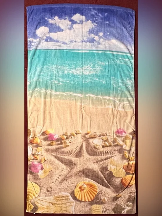 Ocean Beachscape Seashell Beach Towel