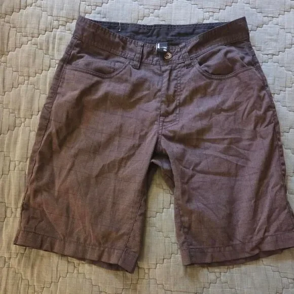 Prana Men's Brown and Black Shorts