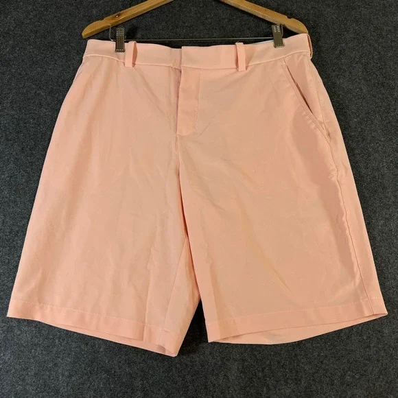 Nike Golf Dri-FIT Peach Pink Performance Shorts Mens Size 34 Large L Golf