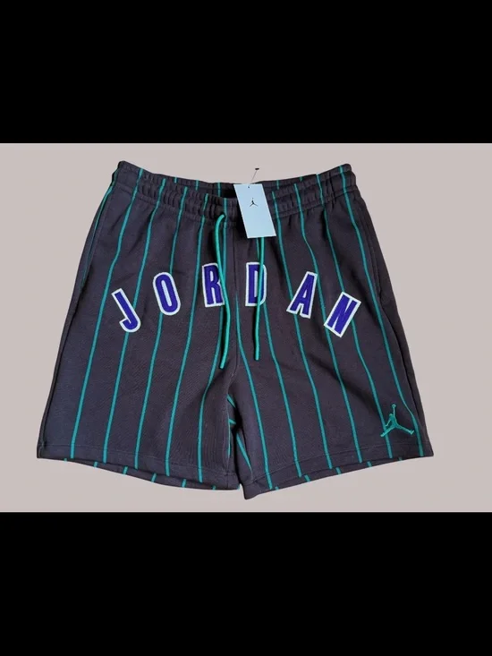 Nike Air Jordan Brooklyn Fleece Striped Diamond Short Men's Sz L New