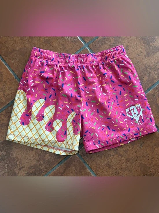 Baseball Lifestyle 101 Ice Cream Drip Shorts, Size Mens Medium