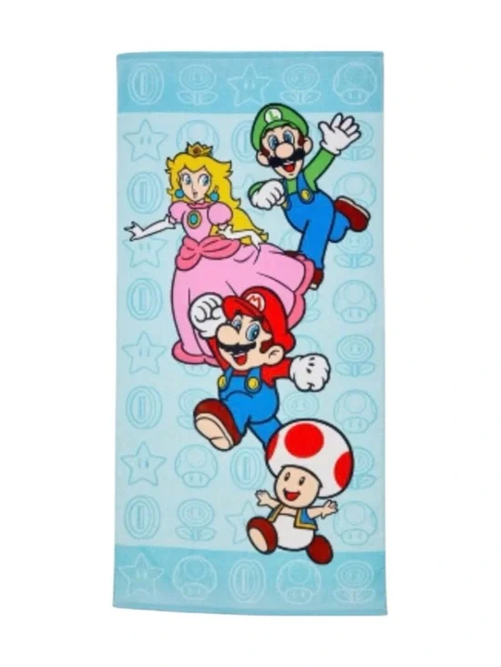 NWT-Super Mario Characters Beach Towel