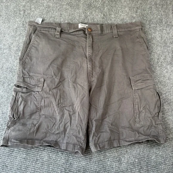 Signature by Levi Strauss Mens Gray Cargo Shorts Size 44 Utility Casual 4535