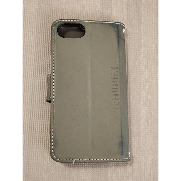 SafeSleeve iPhone SE 7 8 Anti-Radiation RFID Blocking Wallet Case Gray Folio