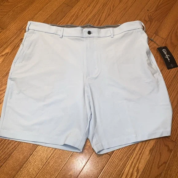 Walter Hagen Flat Front P11 Golf Shorts‎ Mens Size 36 Blue Wrinkle Resistant