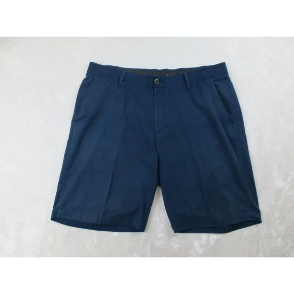Under Armour Shorts Mens 38 Blue Chino Pockets‎ Performance Heat Gear Golf*