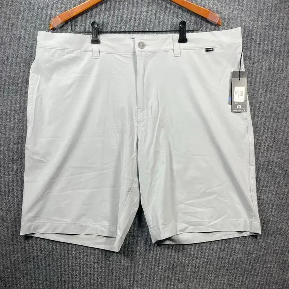 NWT Travis Mathew Carlsbad Golf Shorts Men's 40 Gray Wrinkle Resist Stretch