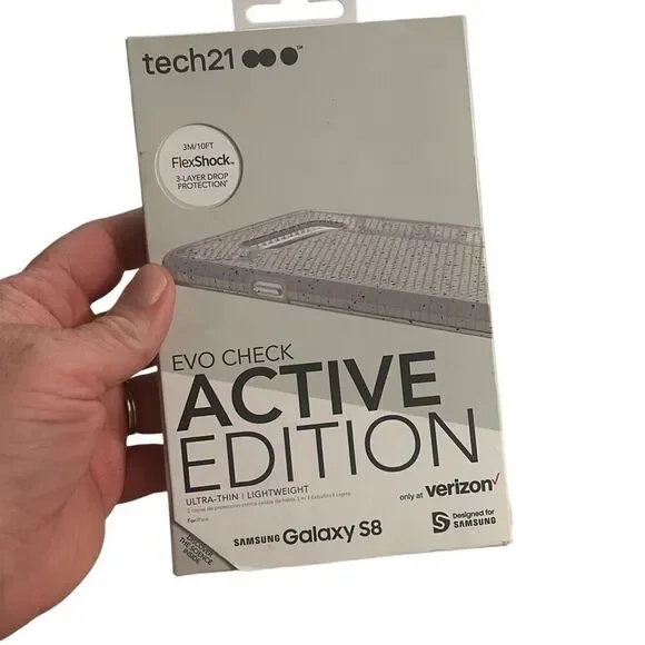 Tech21 Evo Check Active Case for Samsung‎ Galaxy S8 - Clear/Black