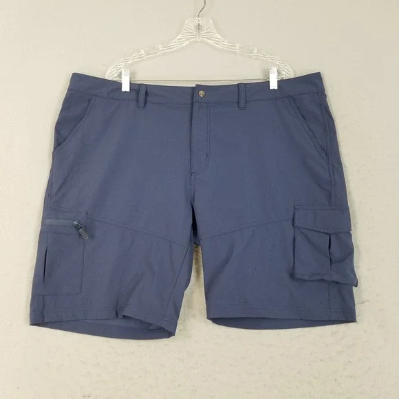 Willit Cargo Shorts Mens 42 Blue Hiking Fishing Outdoor Performance Stretch