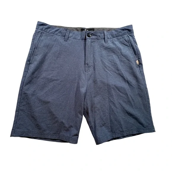 Quiksilver Amphibian Hybrid Shorts Men 34 Blue DryFlight Water Repellent Stretch