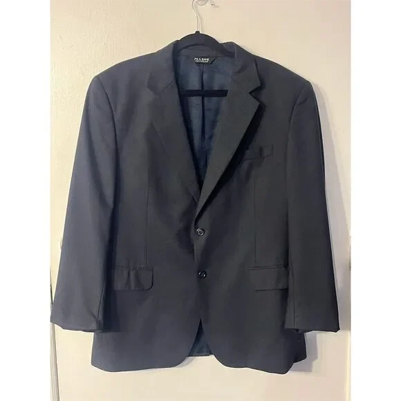 Jos A Banks Men's Wool Blend Blazer Sports Coat‎ Jacket Dark Gray 44R