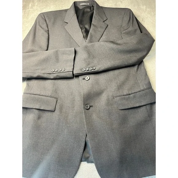 Austin Reed London Mens 41R Gray Wool Blend Suit Jacket Blazer & Pants‎  34X31