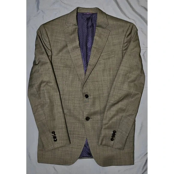 Ted Baker Endurance Blazer Mens 40R Gray Wool‎ Jay CT TB5700 Jacket Sport Coat