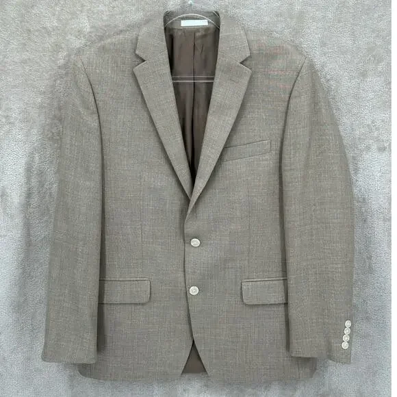 Lauren‎ Ralph Lauren Suit Jacket Mens 41R Tan Sport Coat Blazer Old Money Church