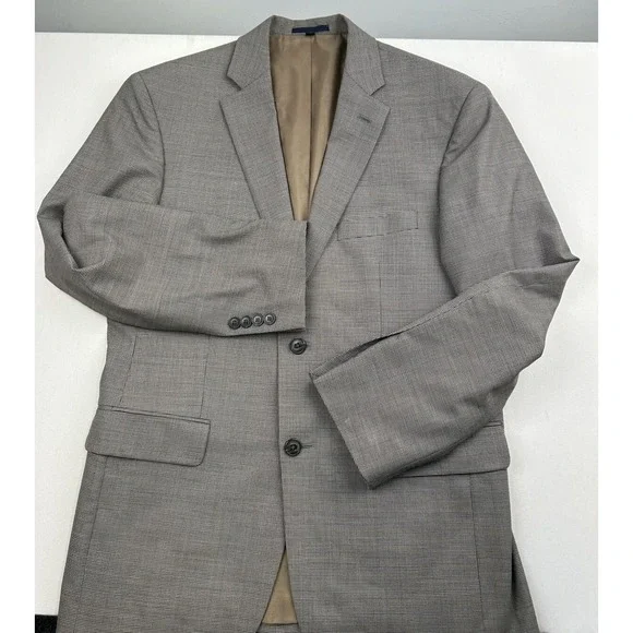 JOS A BANK‎ 1905 Sport Coat Jacket Blazer 40R Wool Black White Houndstooth