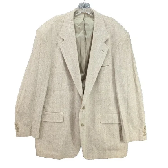 The New Englander Puritan Cape Cod Men's Blazer Sports Coat Size 46L USA Vintage