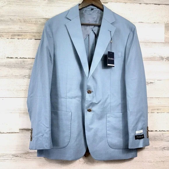 Jos A Bank Sport Coat Mens 42R Light Blue NEW Tailored Fit Notch Lapel Old Money