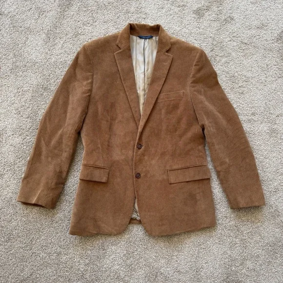 Brooks Brothers Regent Fit Blazer Mens 42R Brown Corduroy Sport Coat 100092359