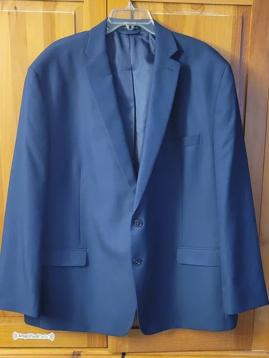 van heusen 52r mens suit jacket Navy Blue