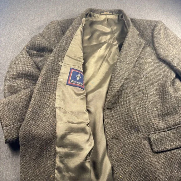 Barrington Mens Vintage Brown Donegal‎ Tweed Wool Blazer Sport Coat 40r USVI