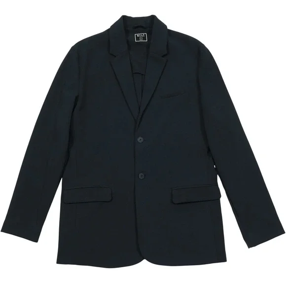 BYLT Premium Basics Navy Pro Blazer Stretch Mens Large Two Button Sport Coat NEW