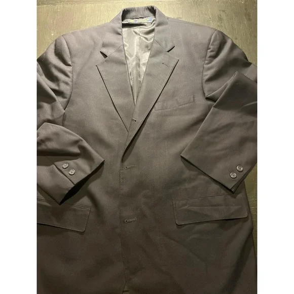 Brooks Brothers Men's Black 100% Pure Wool‎ Blazer Suit Jacket Made in USA