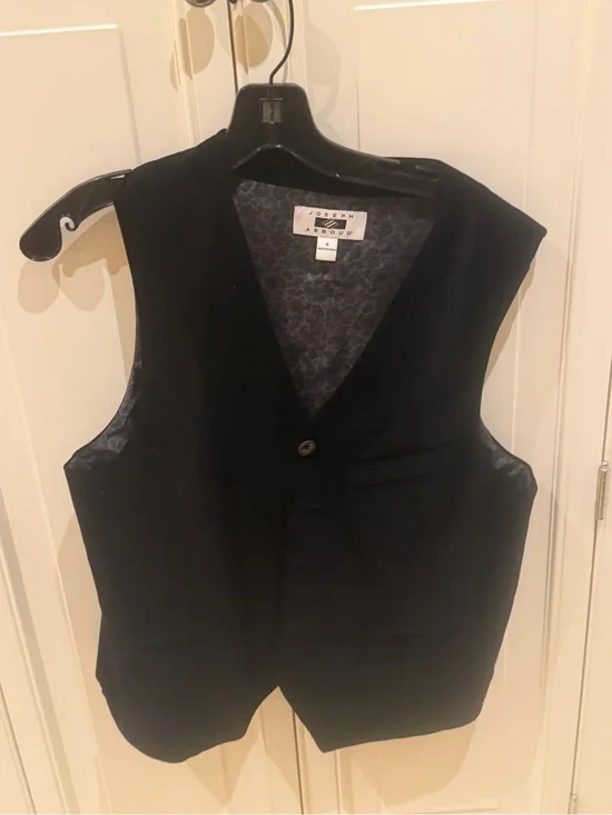 Joseph Abboud Men's Black Dress Vest