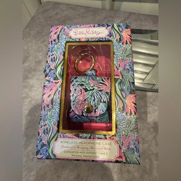 Lilly Pulitzer Colorful Wireless Headphone Case for Air Pods 1‎ & 2