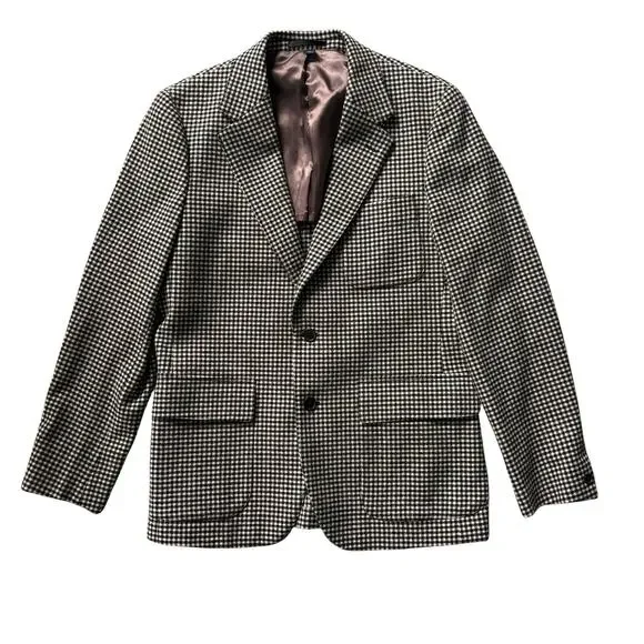 J CREW KENMARE BLACK AND WHITE BLAZER SIZE 39