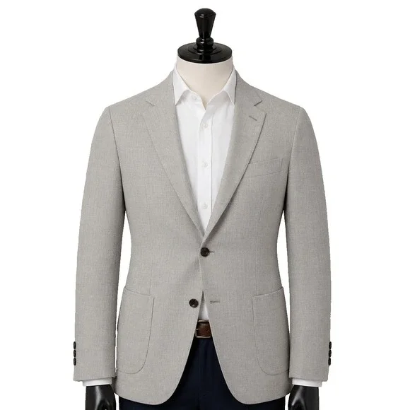 Bonobos Marzotto Hopsack Knit Patch Pocket Blazer Sport Coat 46S Unconstructed